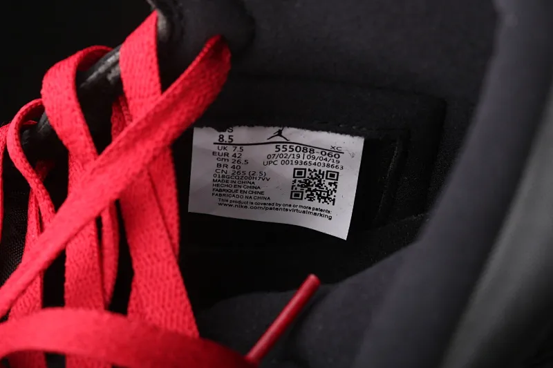 All categories Air Jordan Jordan series basketball shoes Air Jordan 1 High Air Jordan 1 High OG "Black Satin" AJ1 Joe 1 black gray red silk 555088-060